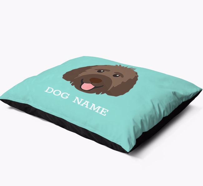 'Yappicon and Name' - Personalised {breedFullName} Dog Bed